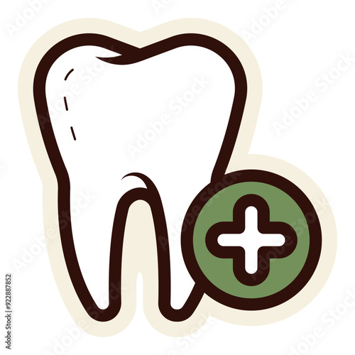dental care icon sticker