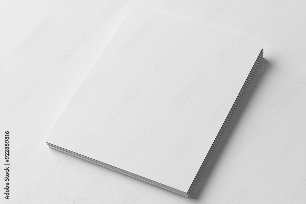 Blank A4 Paper Mockup on Isolated Background created with Generative AI Blank A4 Paper Mockup on Isolated Background created with Generative AI