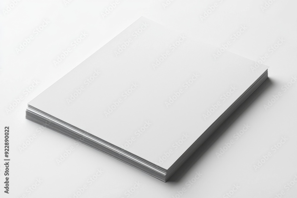 Blank A4 Paper Mockup on Isolated Background created with Generative AI Blank A4 Paper Mockup on Isolated Background created with Generative AI