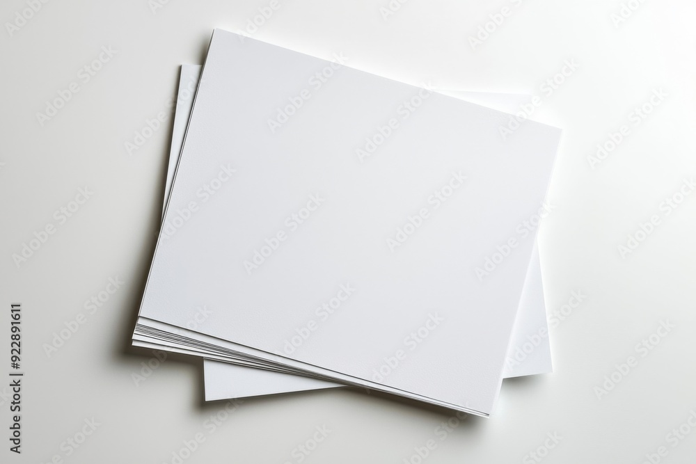 Blank A4 Paper Mockup on Isolated Background created with Generative AI Blank A4 Paper Mockup on Isolated Background created with Generative AI