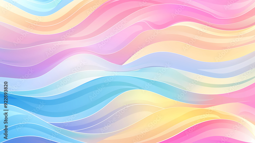 Obraz premium Abstract background with soft pastel colors and wavy shapes