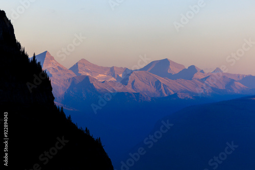 Sunrise from Going to the Sun Road in Glacier National Park