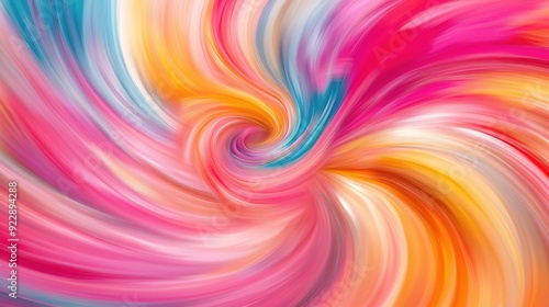 Wallpaper Mural Whimsical Color Vortex: Abstract swirl of vibrant hues, creating a mesmerizing and dynamic visual experience. Perfect for designs needing a touch of playful energy. Torontodigital.ca