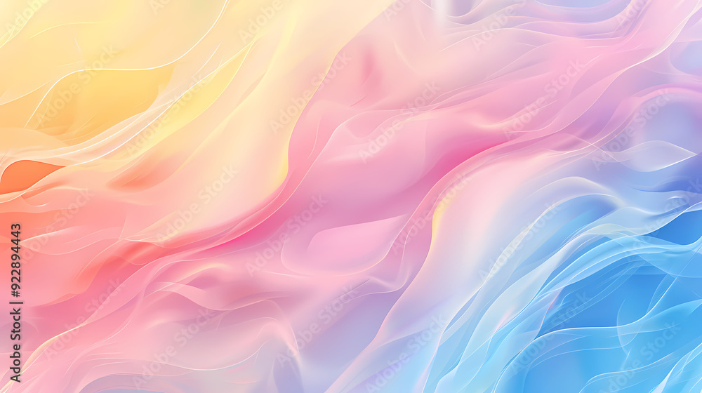 Abstract background with soft pastel colors and wavy shapes Abstract background with soft pastel colors and wavy shapes