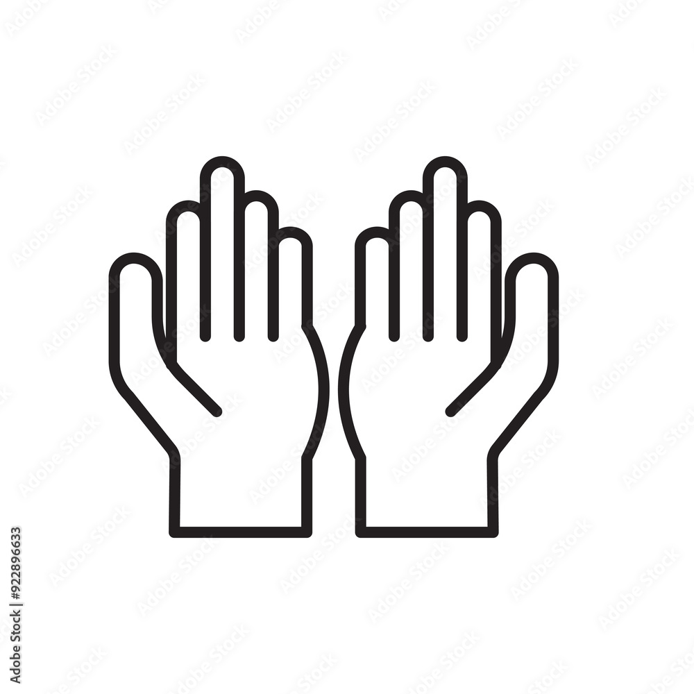 raised hands logo icon raised hands logo icon
