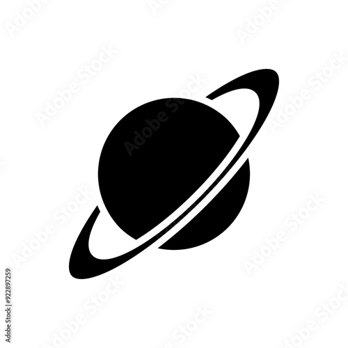 planet saturn with rings