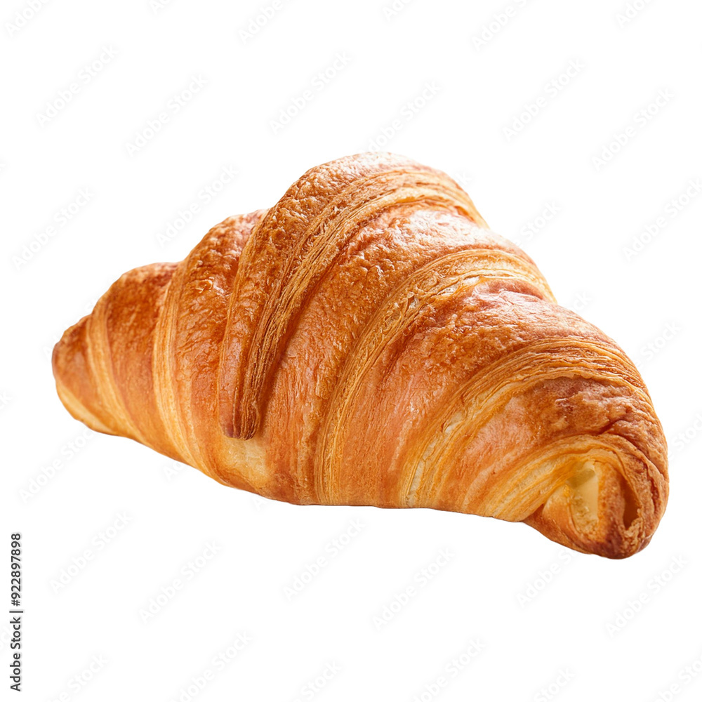 Croissant - close-up isolated on white Croissant - close-up isolated on white