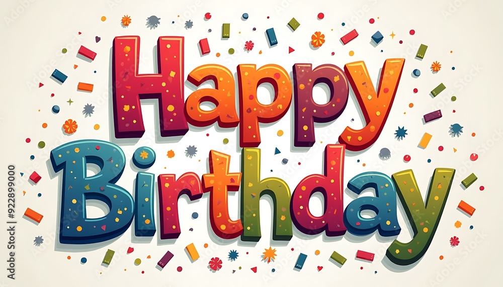 Happy birthday greeting card and party invitation, Happy Birthday Background Wishes with Confetti, Balloons and Gift Happy birthday greeting card and party invitation, Happy Birthday Background Wishes with Confetti, Balloons and Gift