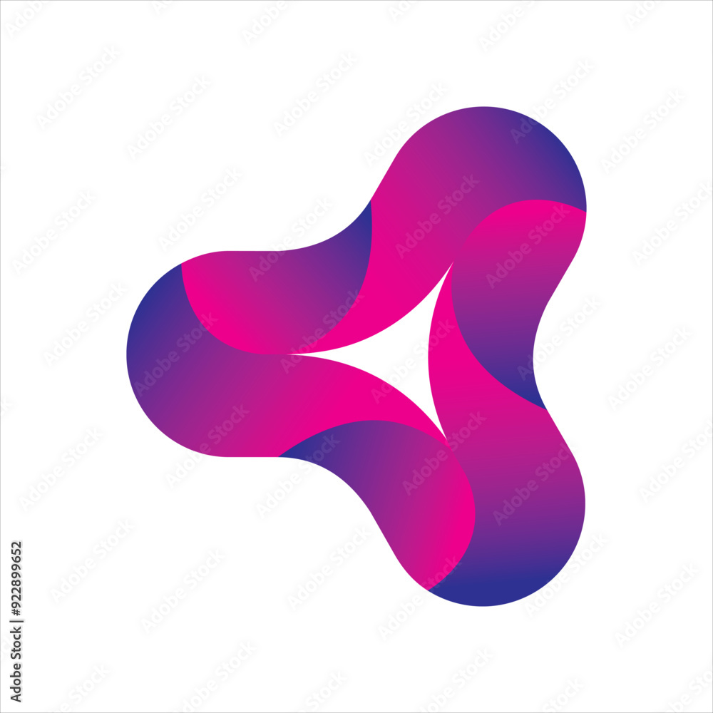 Pink color spiral art on white background Pink color spiral art on white background
