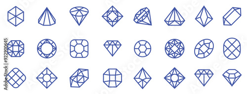 diamond vector line icons woman brilliant jewelry pictograms wealth vector symbols.