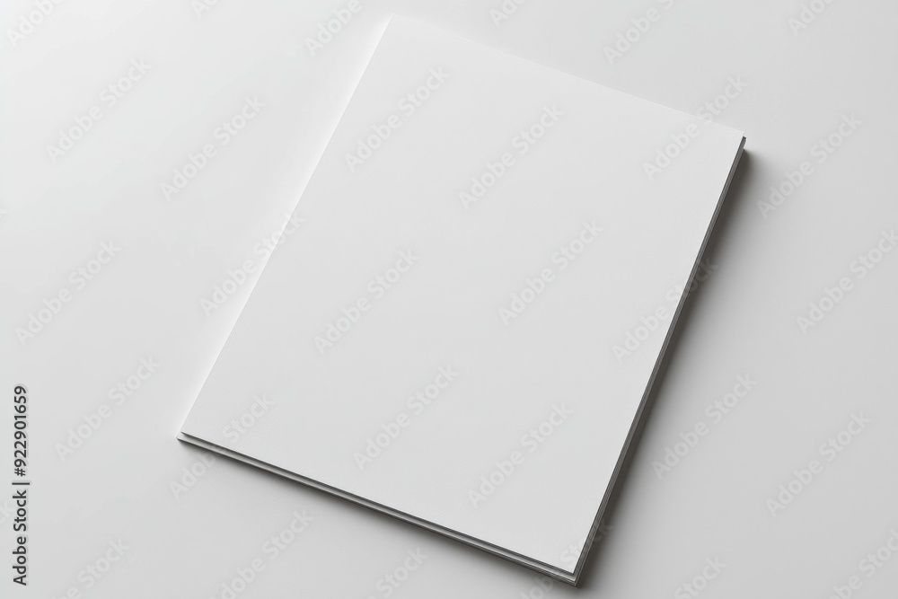 Blank A4 Paper Mockup on Isolated Background created with Generative AI