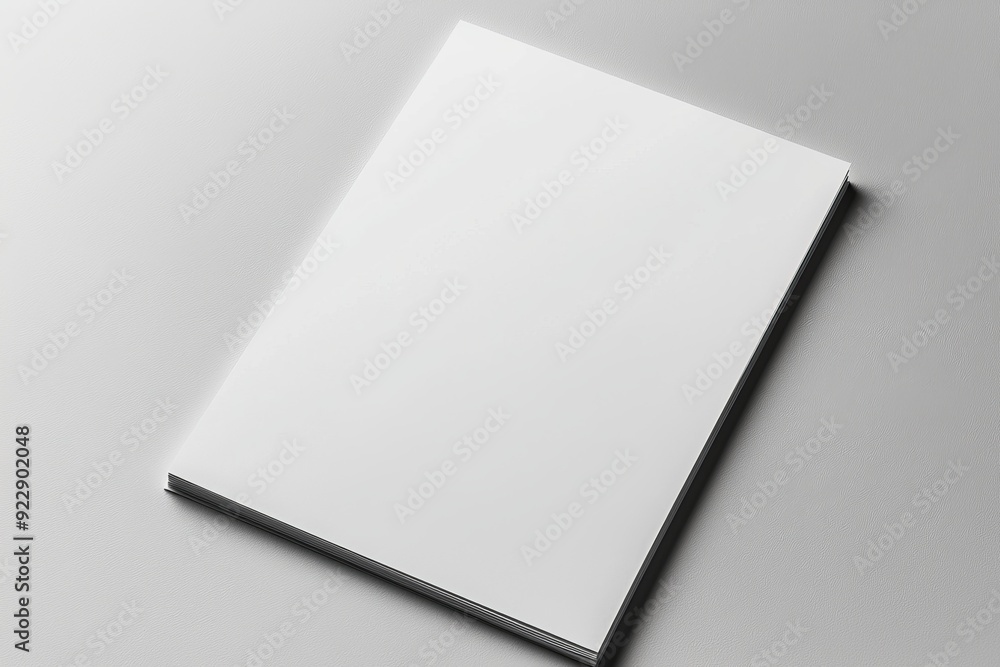 Blank A4 Paper Mockup on Isolated Background created with Generative AI Blank A4 Paper Mockup on Isolated Background created with Generative AI