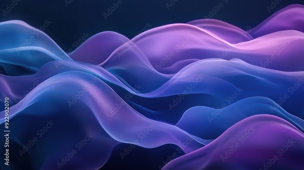 Neon Dream: Abstract waves of blue and purple flow and blend seamlessly in a vibrant digital art piece. Neon Dream: Abstract waves of blue and purple flow and blend seamlessly in a vibrant digital art piece.