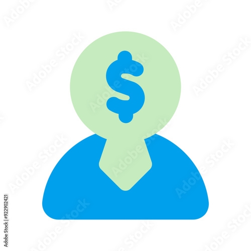 financial advisor duo tone icon