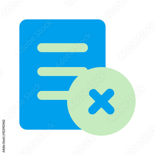reject duo tone icon