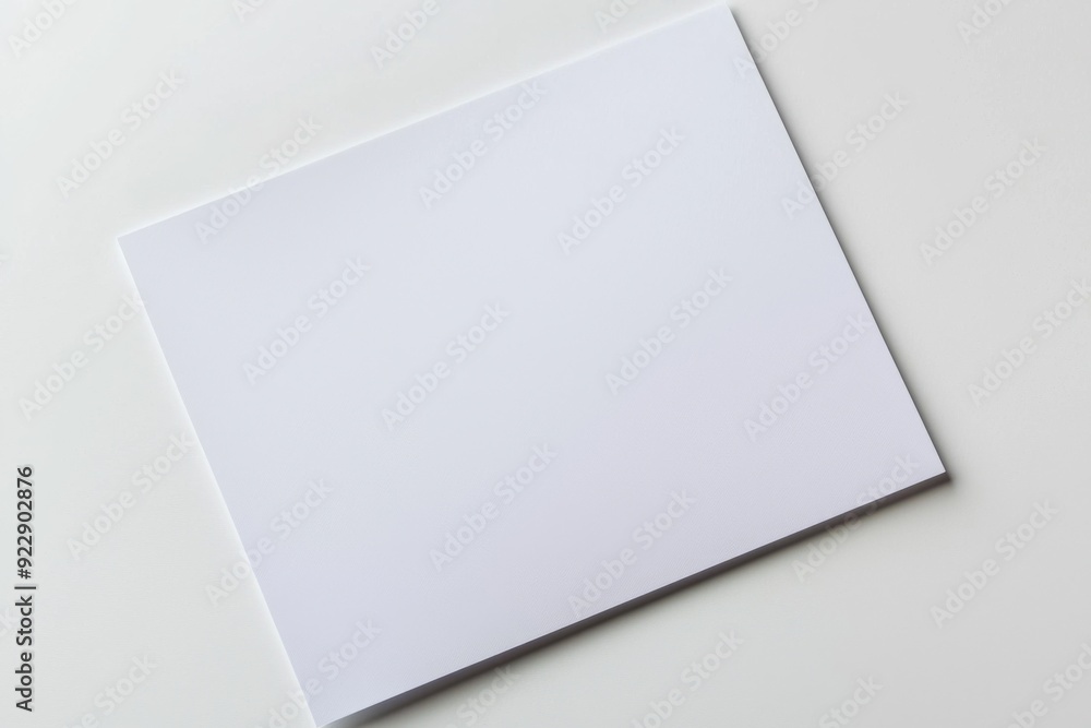 Blank A4 Paper Mockup on Isolated Background created with Generative AI Blank A4 Paper Mockup on Isolated Background created with Generative AI