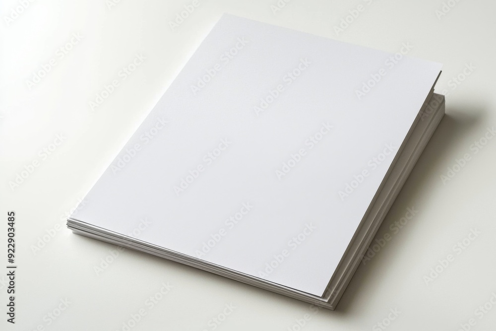 Blank A4 Paper Mockup on Isolated Background created with Generative AI Blank A4 Paper Mockup on Isolated Background created with Generative AI