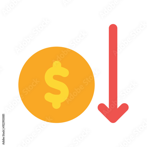 bankruptcy flat icon