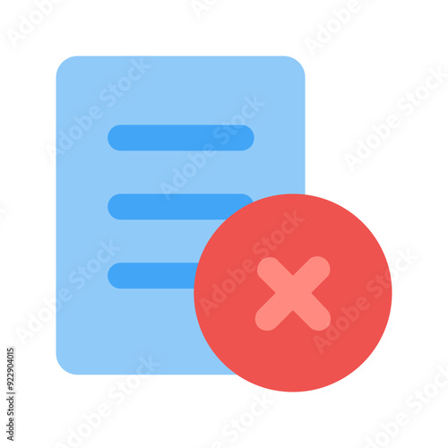 reject flat icon