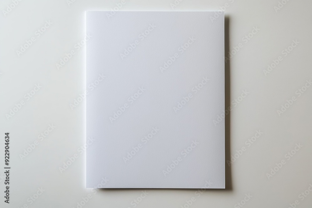 Blank A4 Paper Mockup on Isolated Background created with Generative AI Blank A4 Paper Mockup on Isolated Background created with Generative AI