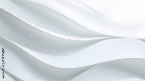 Wallpaper Mural Abstract White Drape:  A minimalist design element featuring a soft, flowing white fabric, captured in a high-resolution close-up.  Torontodigital.ca