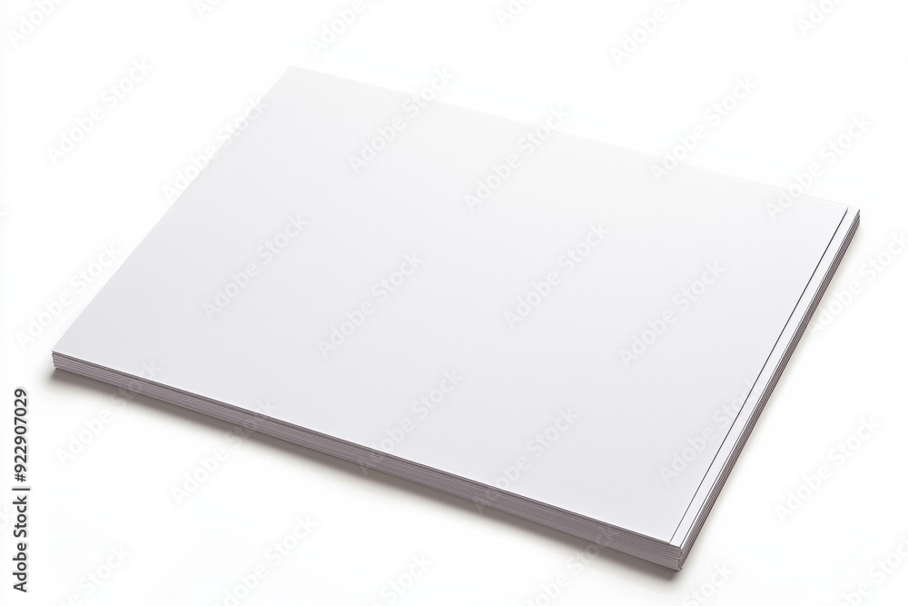 Blank A4 Paper Mockup on Isolated Background created with Generative AI Blank A4 Paper Mockup on Isolated Background created with Generative AI