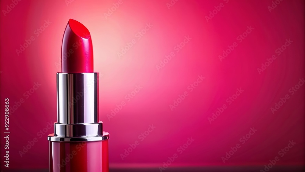 Red lipstick standing out on a vibrant pink background, beauty, makeup, cosmetics, vibrant, bold, striking Red lipstick standing out on a vibrant pink background, beauty, makeup, cosmetics, vibrant, bold, striking
