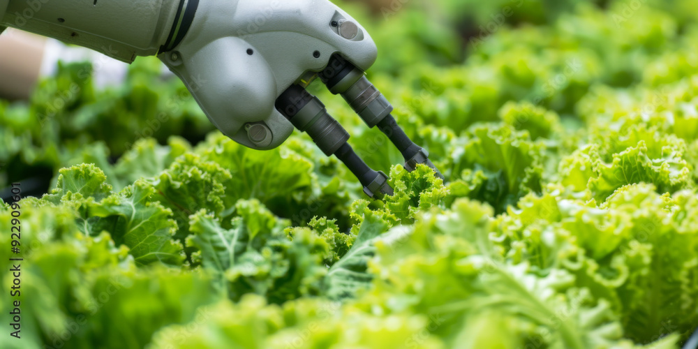 Smart farming agricultural technology Robotic arm harvesting hydroponic Smart farming agricultural technology Robotic arm harvesting hydroponic