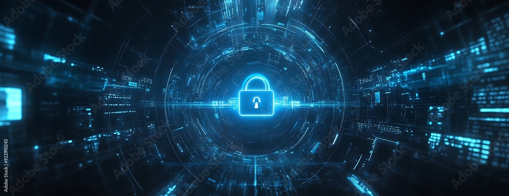 Abstract digital background with cyber security and data Abstract digital background with cyber security and data