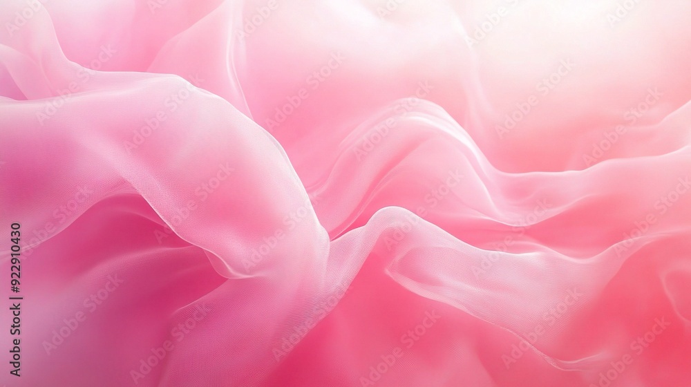 Obraz premium Soft Pink Silk Drapery
