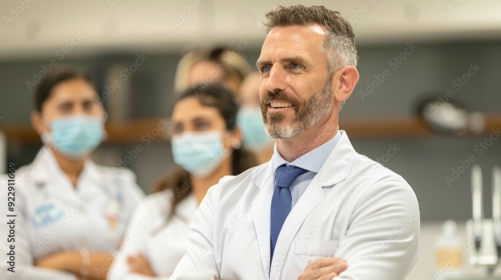 Diverse group of people attending a preventive dentistry awareness session led by a professional dentist or healthcare provider in a clinical setting with a blurred background and depth of field Diverse group of people attending a preventive dentistry awareness session led by a professional dentist or healthcare provider in a clinical setting with a blurred background and depth of field