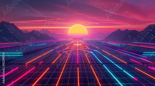 Fiction space theme. digital art background