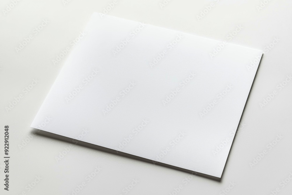 Blank A4 Paper Mockup on Isolated Background created with Generative AI Blank A4 Paper Mockup on Isolated Background created with Generative AI