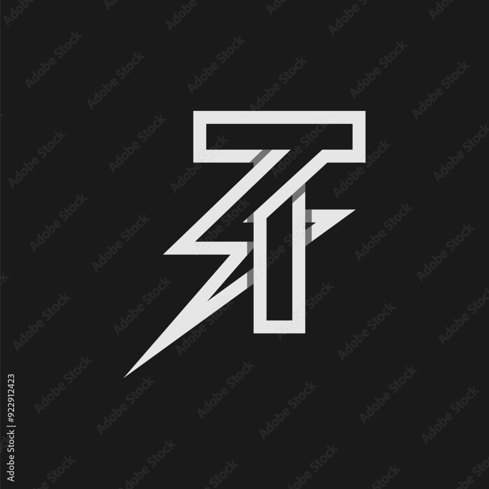 letter T electric logo, tunder bolt design logo template, vector illustration letter T electric logo, tunder bolt design logo template, vector illustration