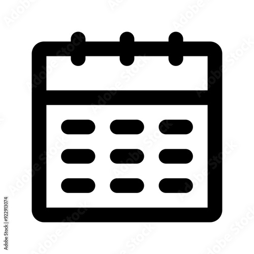calendar line icon
