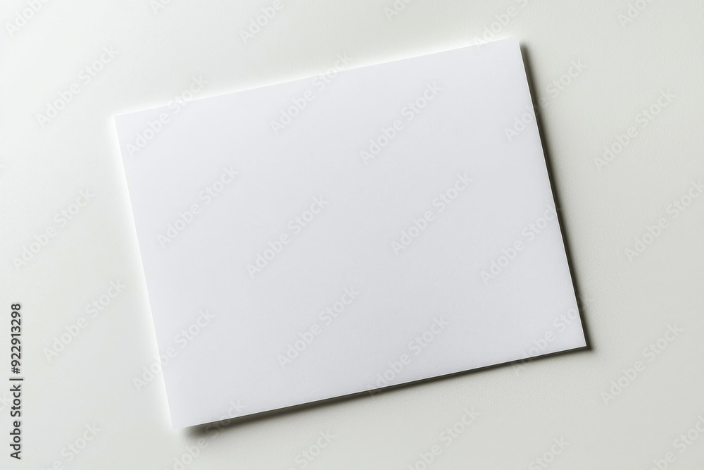 Blank A4 Paper Mockup on Isolated Background created with Generative AI Blank A4 Paper Mockup on Isolated Background created with Generative AI