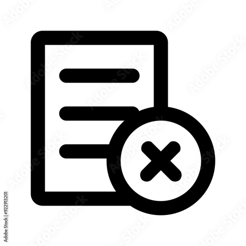 reject line icon