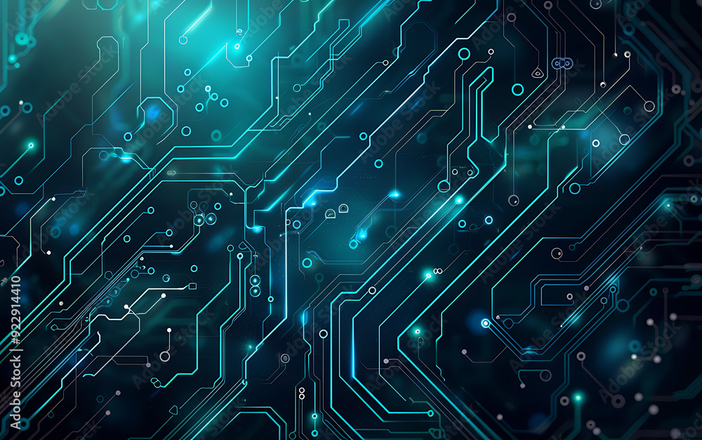 Circuit board. Technology background. 3d rendering toned image Circuit board. Technology background. 3d rendering toned image