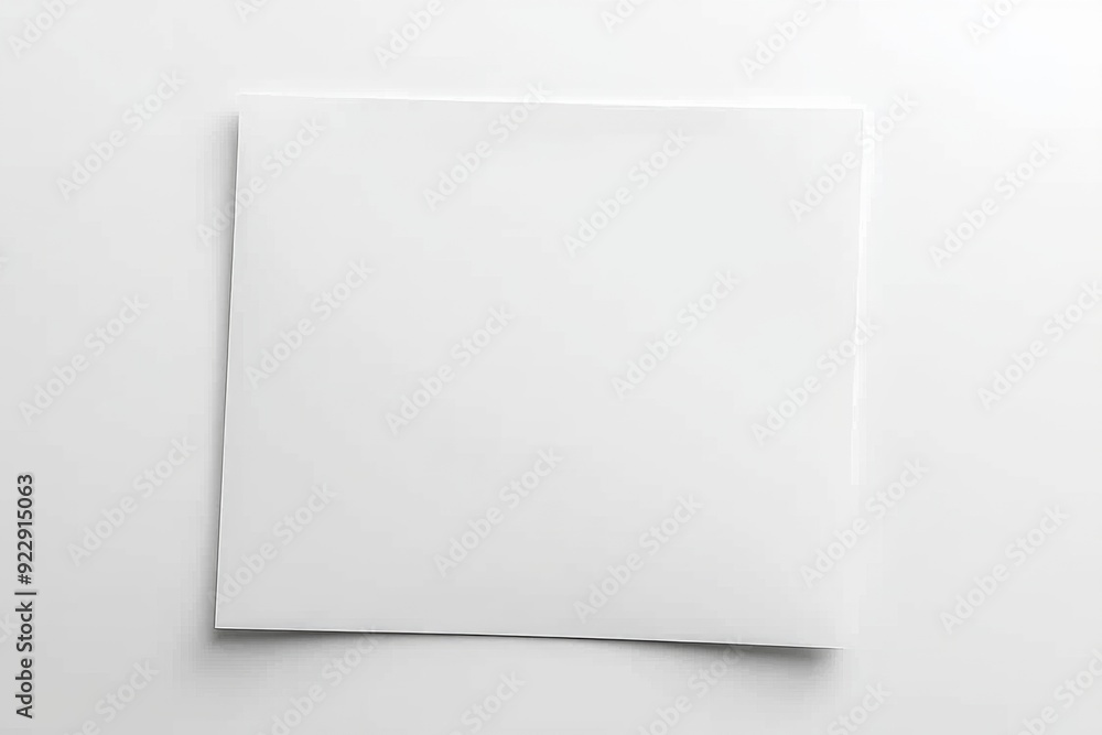 Blank A4 Paper Mockup on Isolated Background created with Generative AI Blank A4 Paper Mockup on Isolated Background created with Generative AI