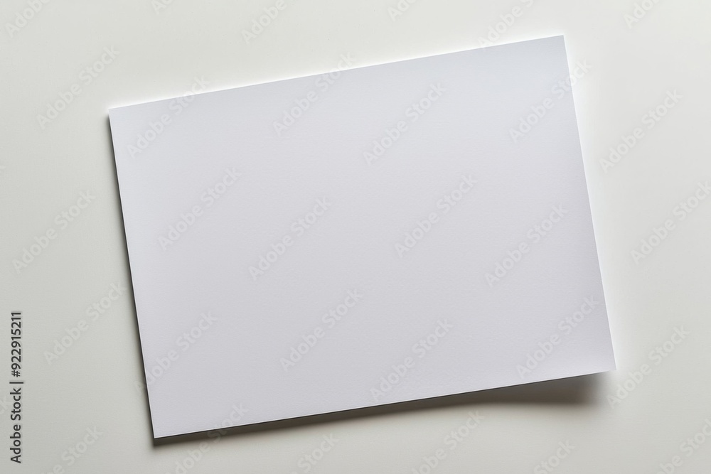 Blank A4 Paper Mockup on Isolated Background created with Generative AI Blank A4 Paper Mockup on Isolated Background created with Generative AI