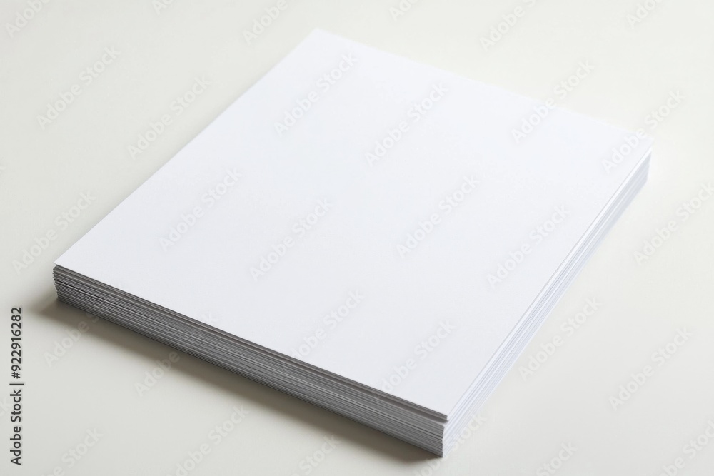 Blank A4 Paper Mockup on Isolated Background created with Generative AI Blank A4 Paper Mockup on Isolated Background created with Generative AI