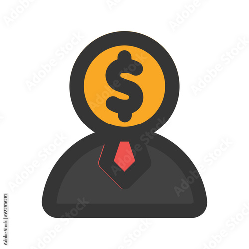 financial advisor outline fill icon