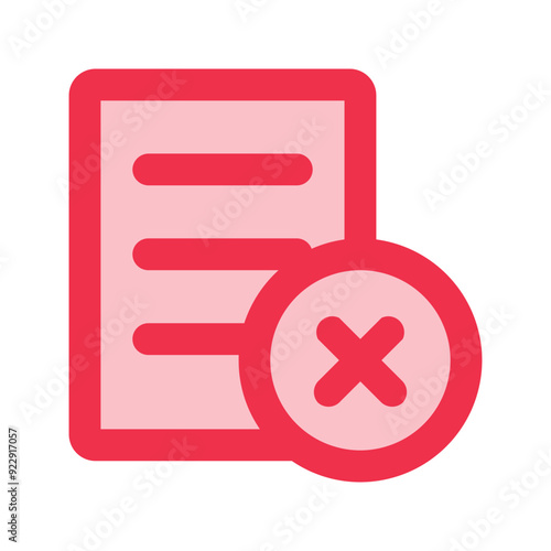 reject outline fill icon