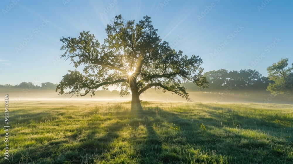 Sunrise Through the Branches of a Lone Tree Sunrise Through the Branches of a Lone Tree