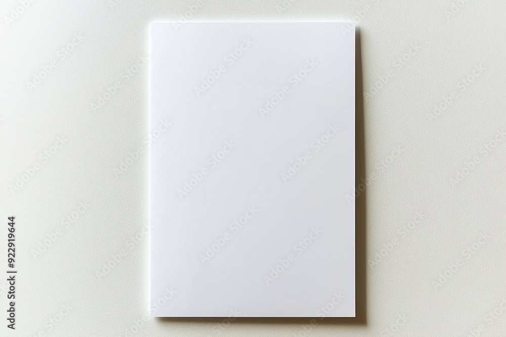 Blank A4 Paper Mockup on Isolated Background created with Generative AI