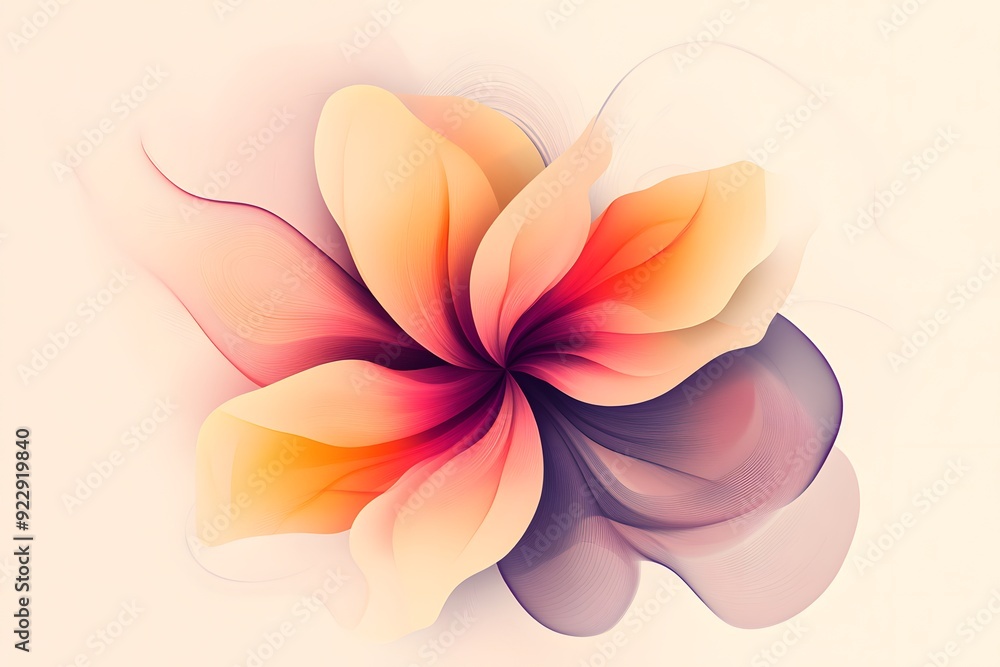 Obraz premium abstract background with flowers
