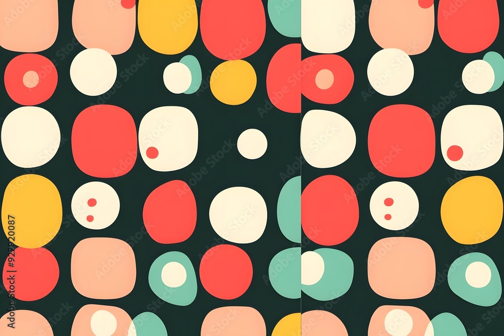 seamless pattern with circles seamless pattern with circles