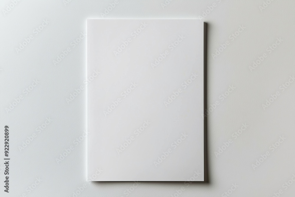 Blank A4 Paper Mockup on Isolated Background created with Generative AI