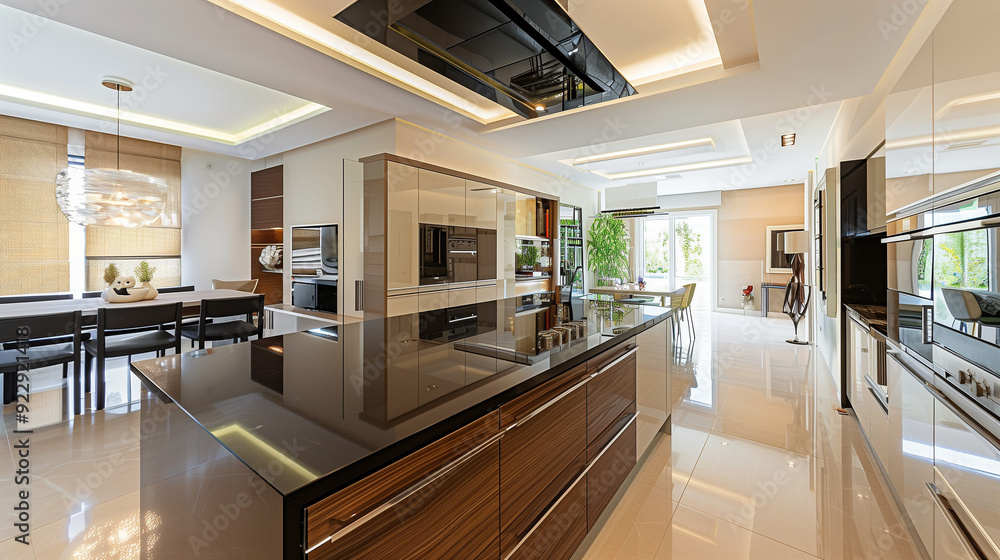 modern luxury kitchen room interior modern luxury kitchen room interior