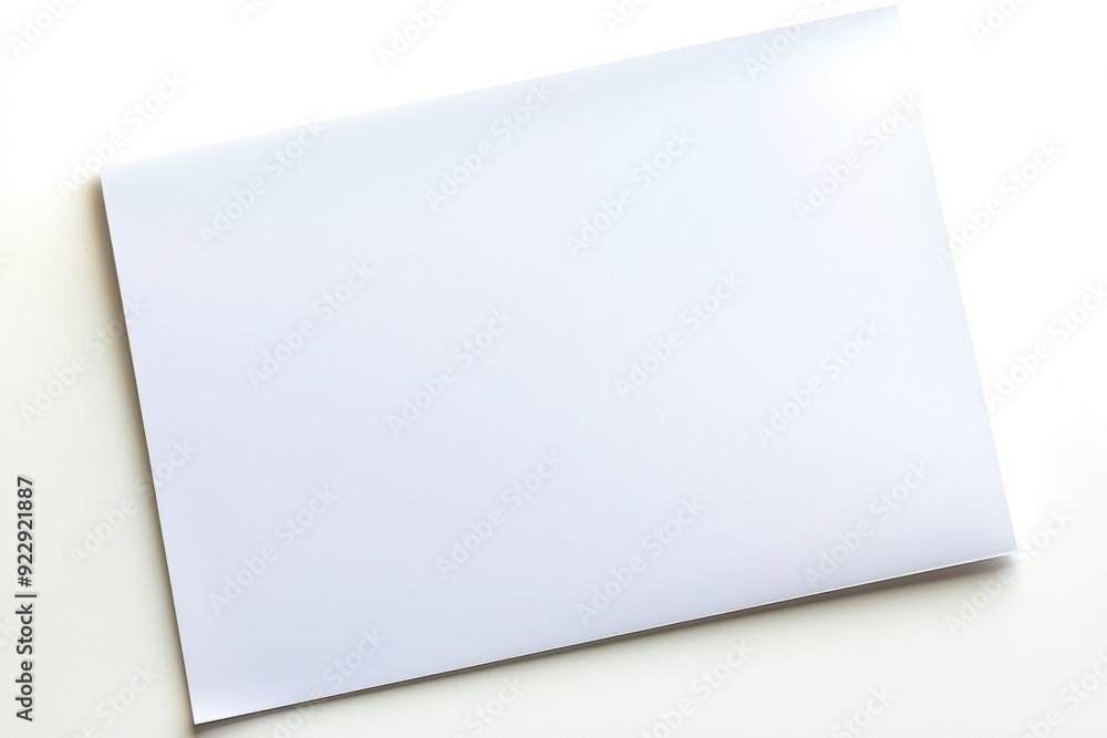 Blank A4 Paper Mockup on Isolated Background created with Generative AI Blank A4 Paper Mockup on Isolated Background created with Generative AI